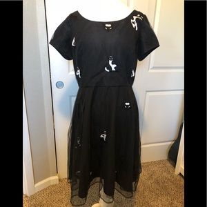 Black kitten Eshakti dress. XL/16